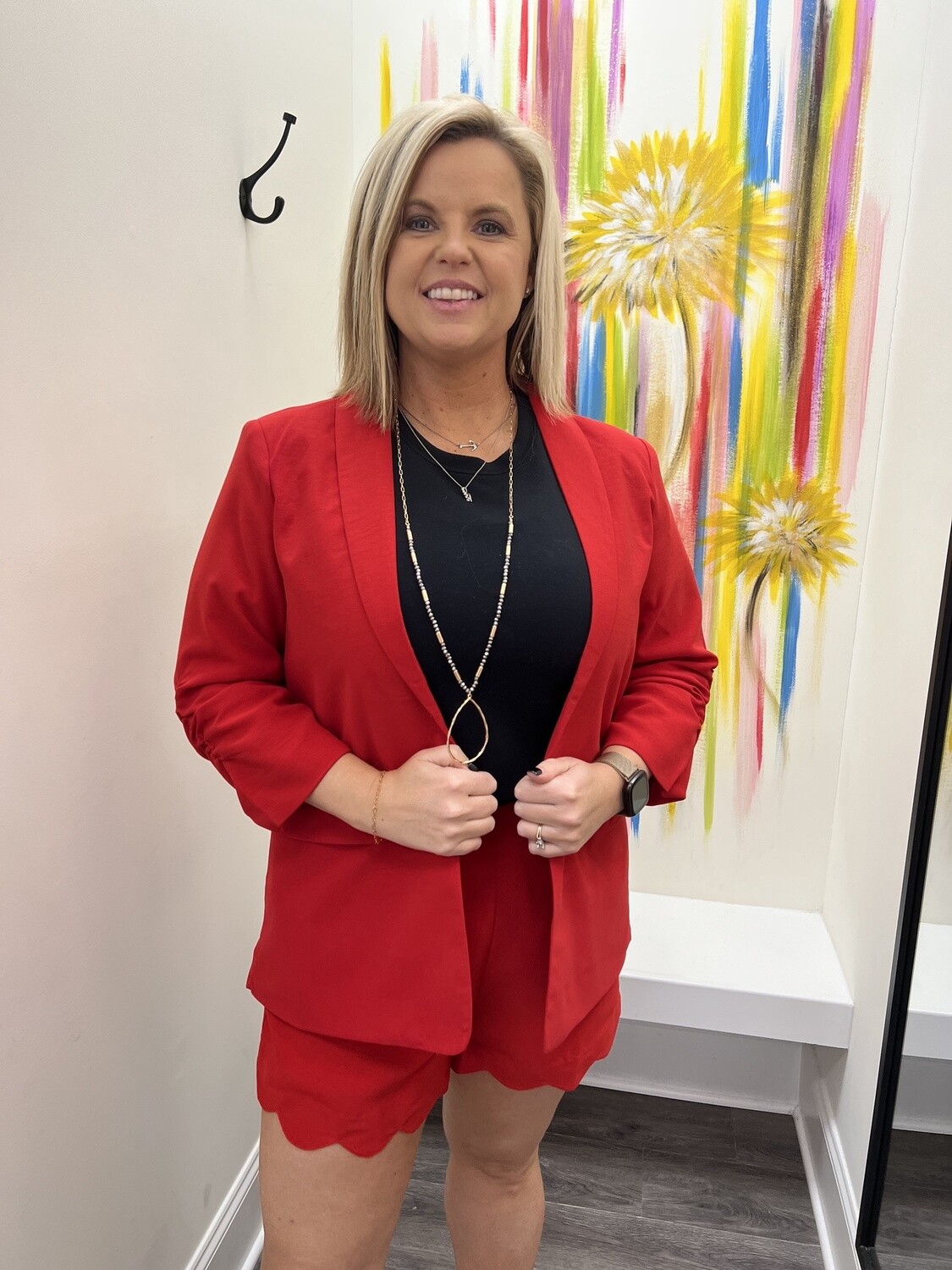Red blazer