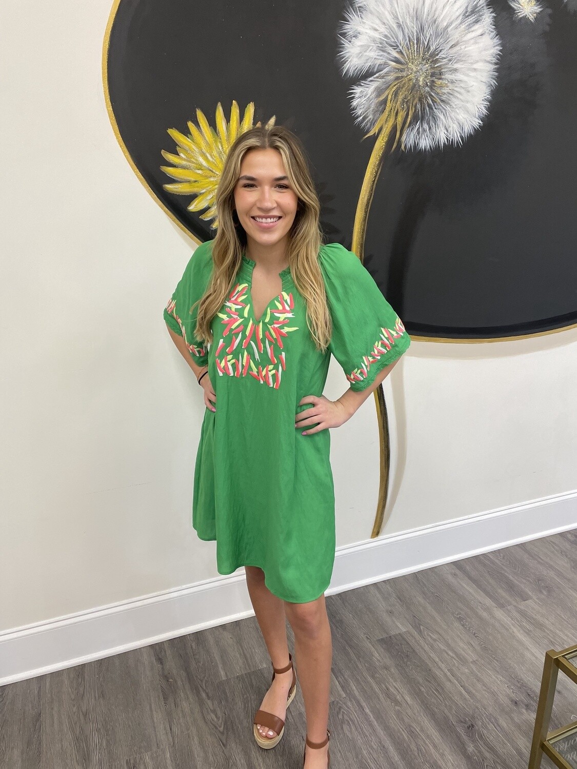 Fun green dress