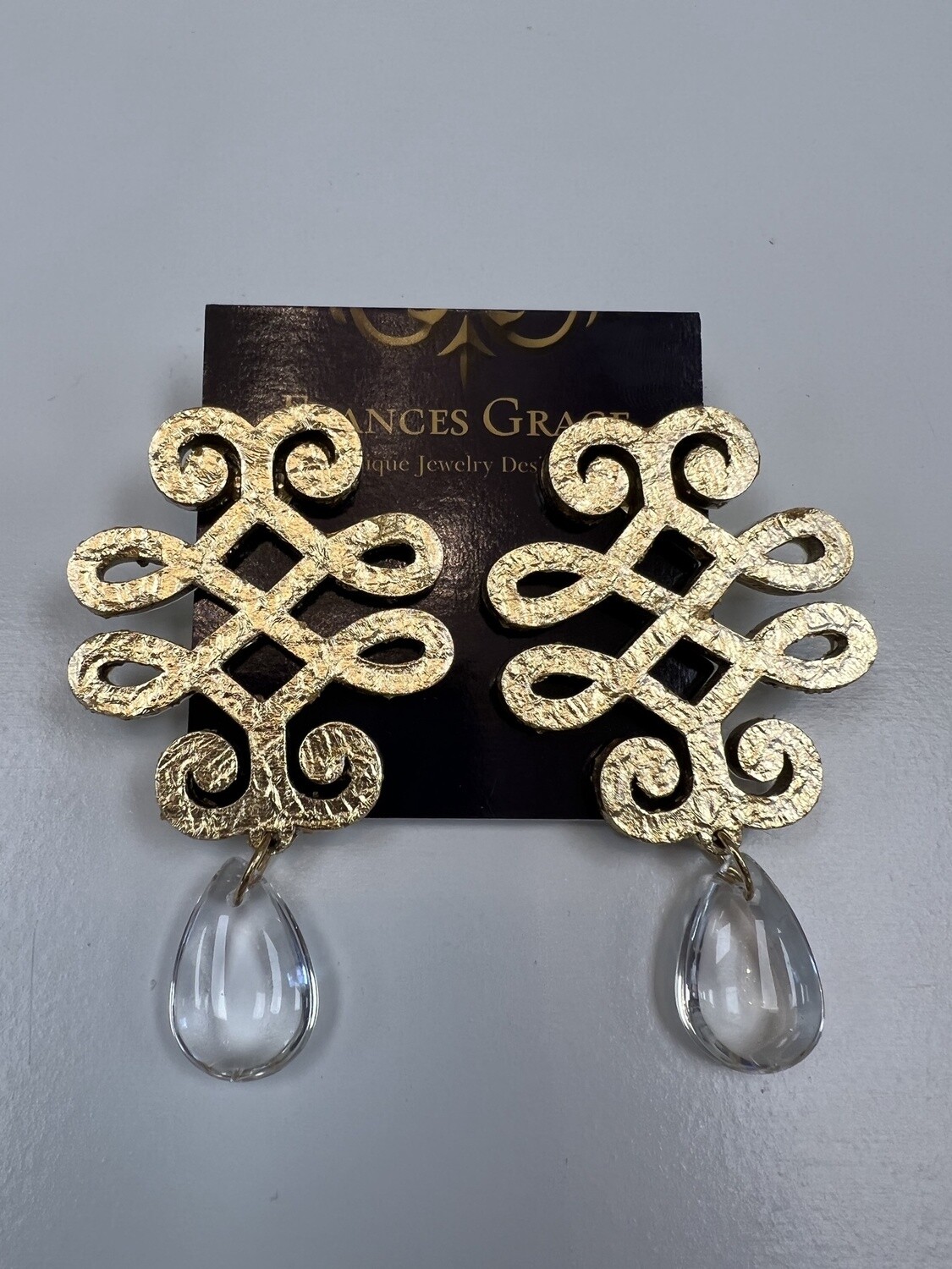 Yvonne Crystal Drop Earrings