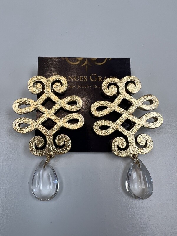 Yvonne Crystal Drop Earrings