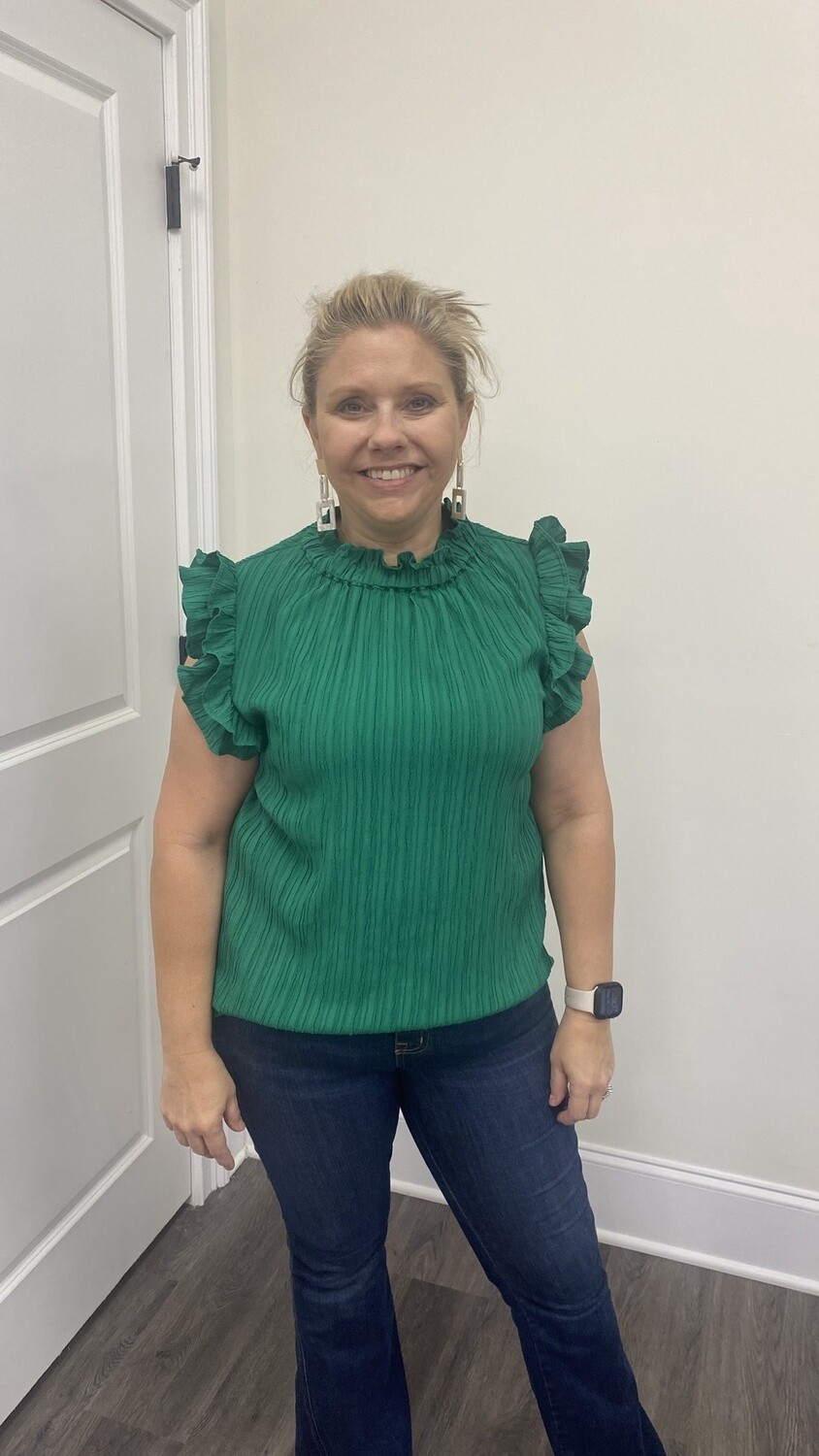 Green button back top