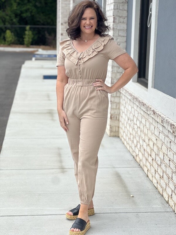 TAN JUMPSUIT