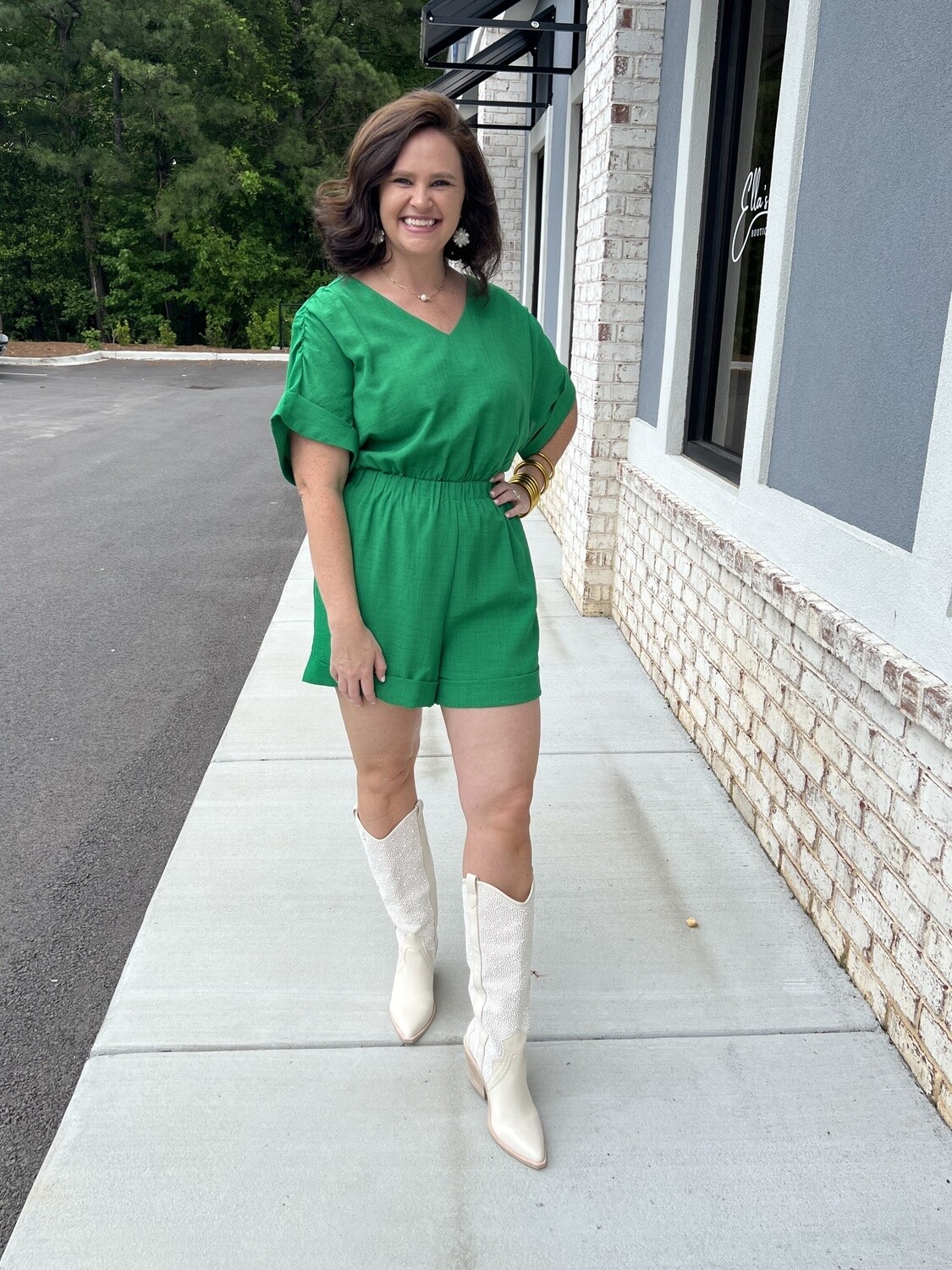 Green romper