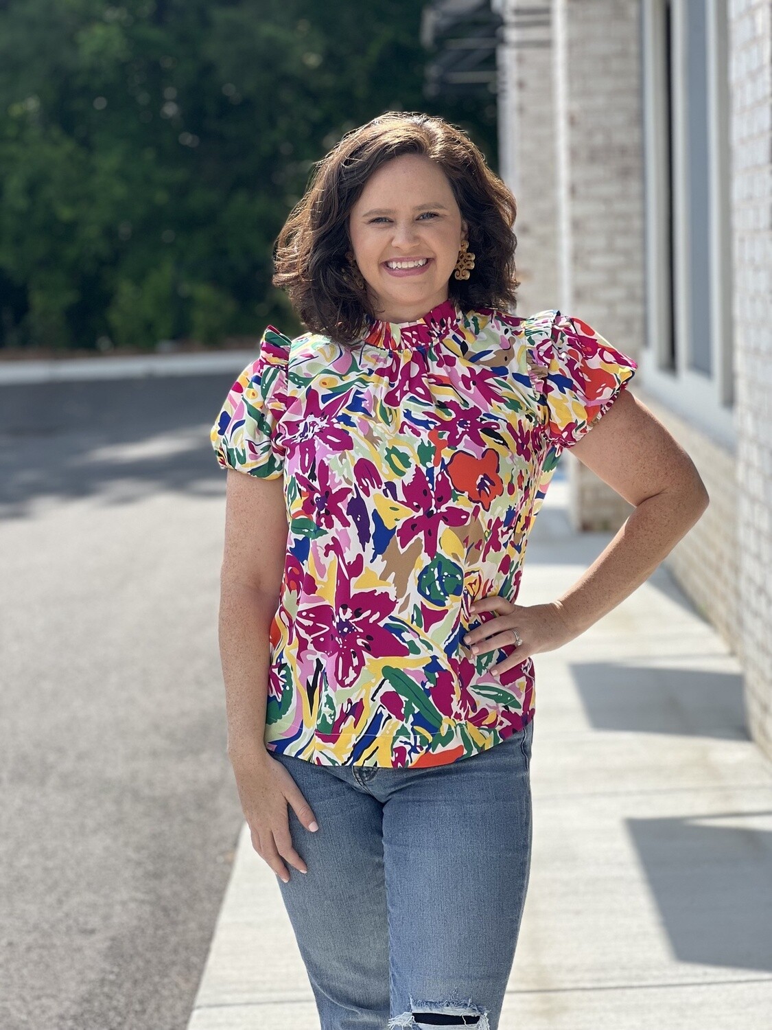 Multi color blouse