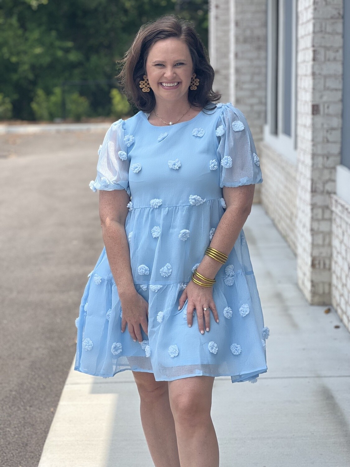 Sky blue dots