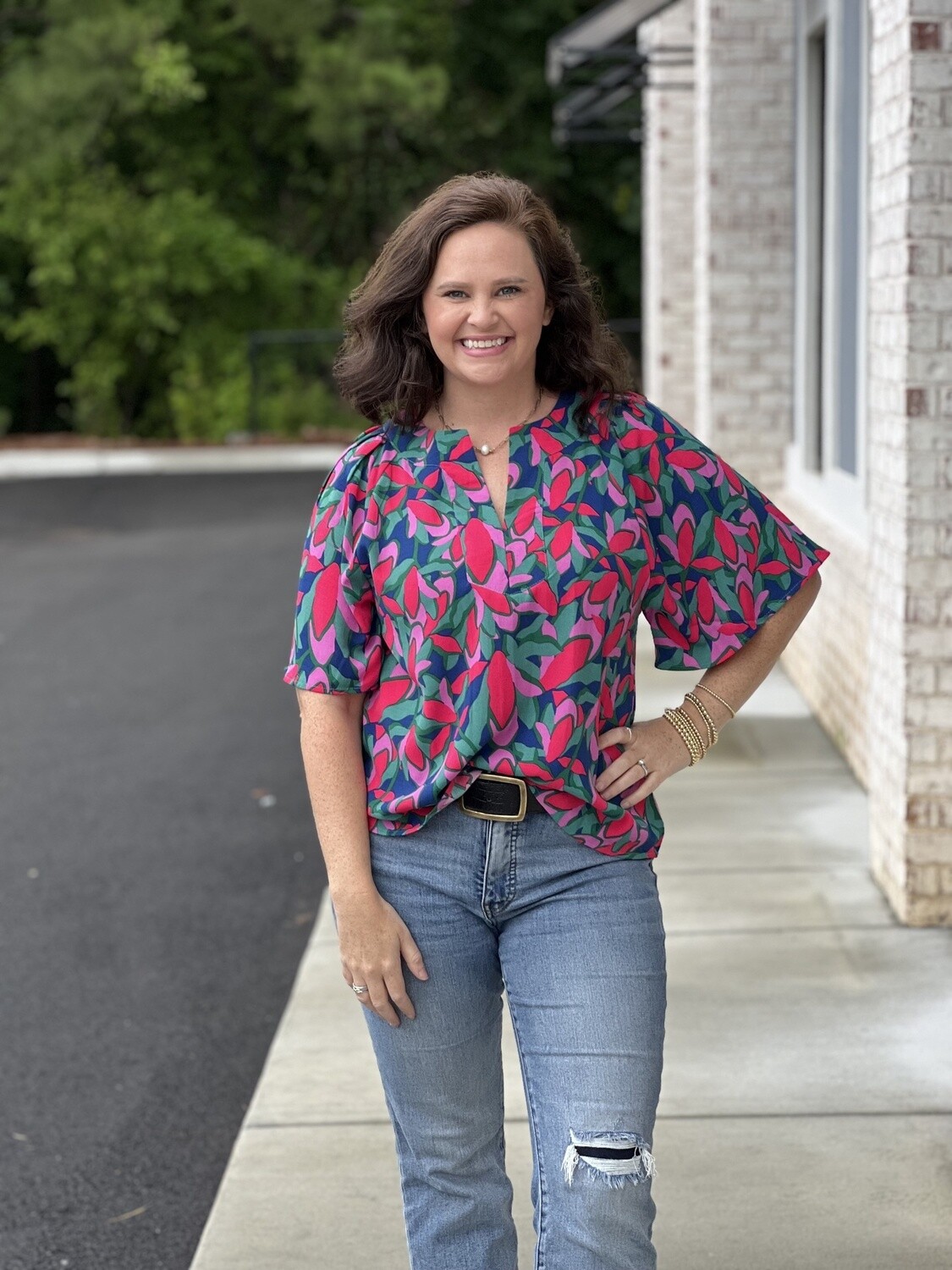 GREEN LORI TOP