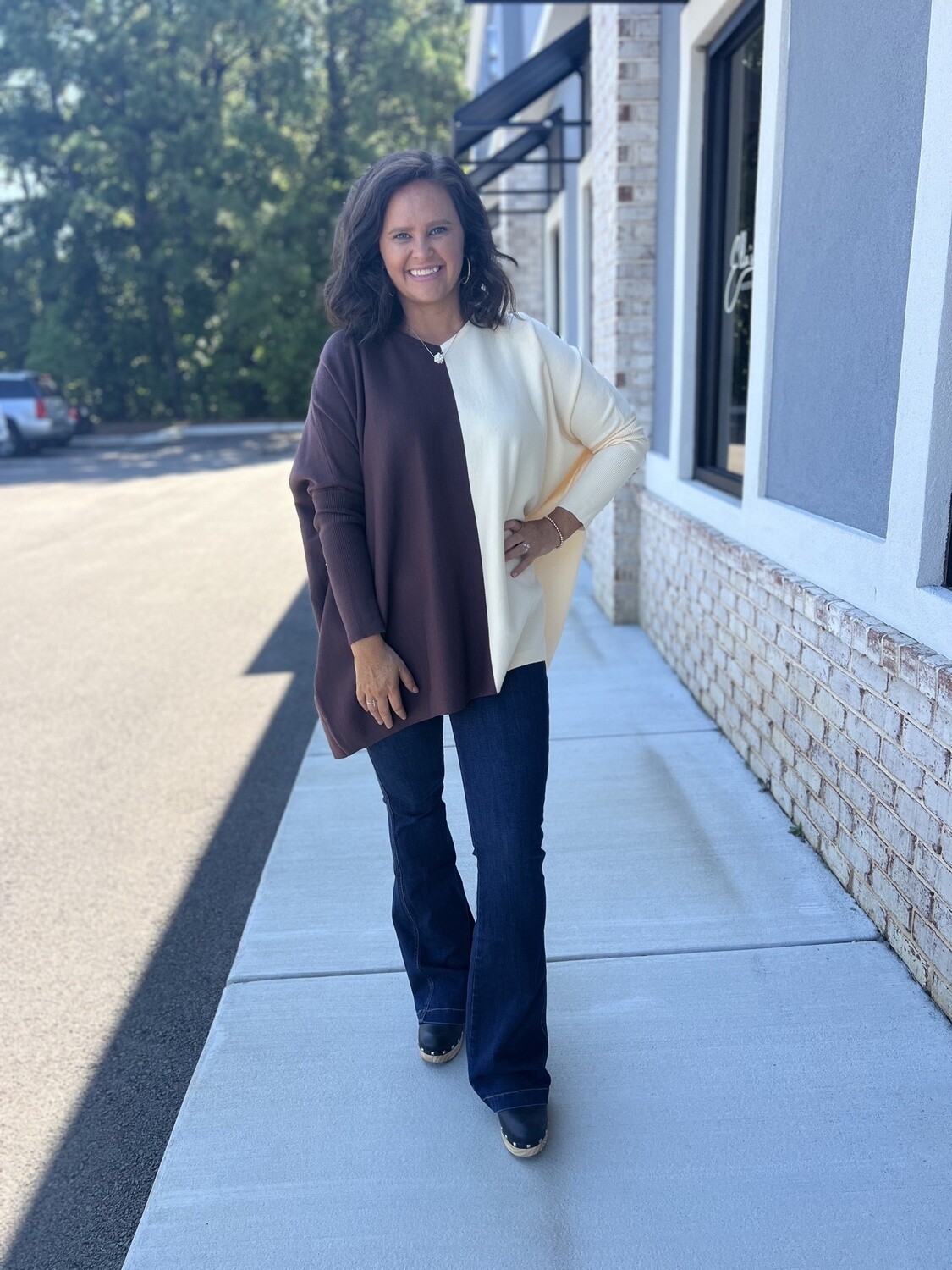 Brown half tunic