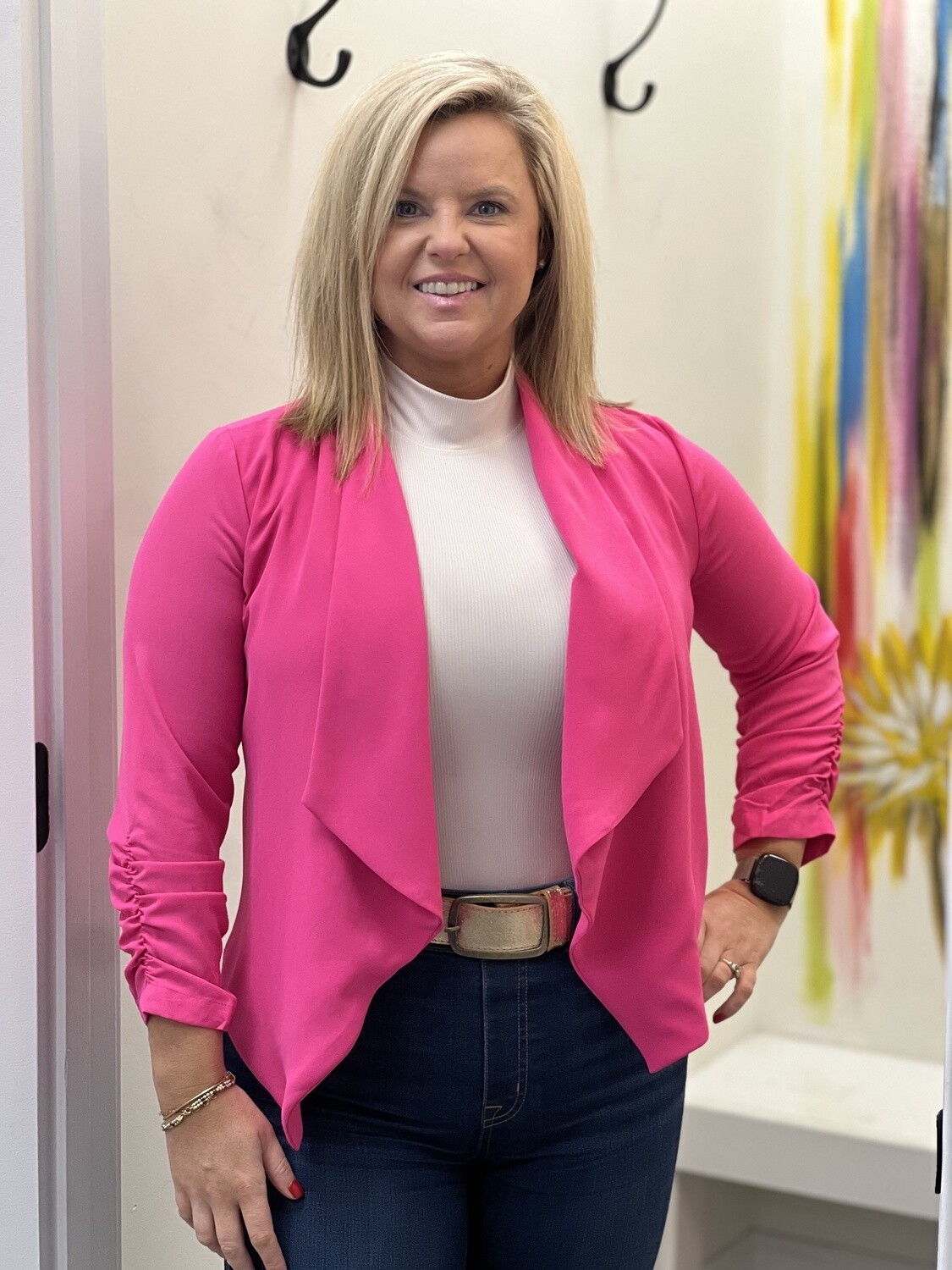 3/4 SLEEVE BLAZER