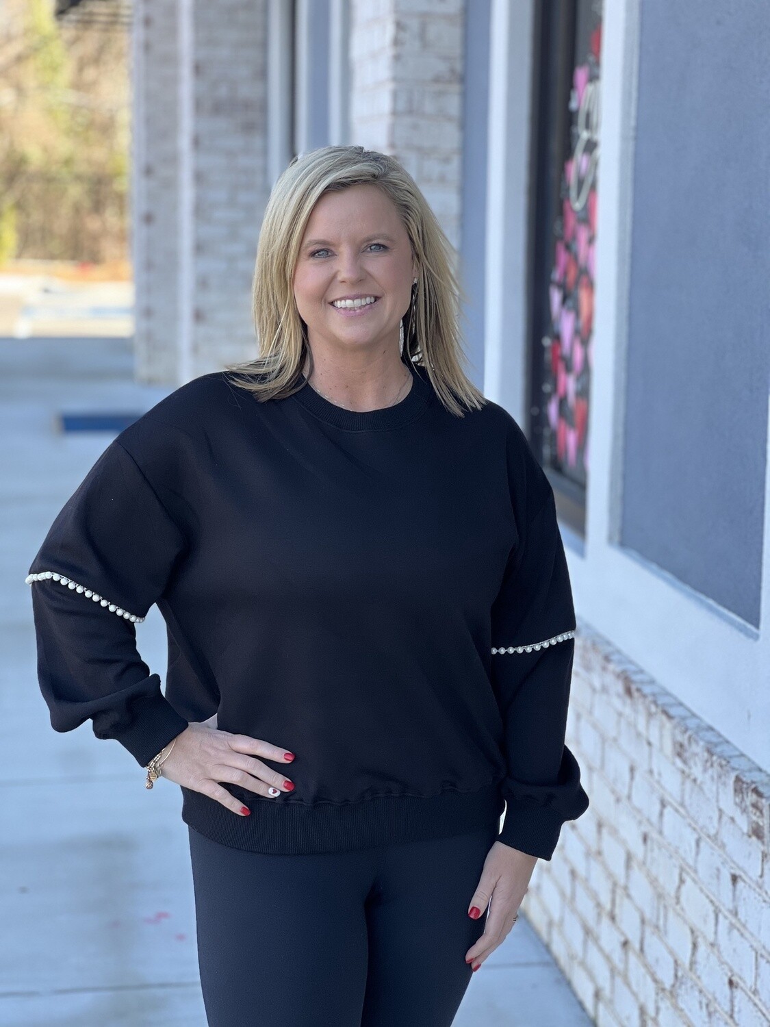 PEARL SLEEVE CILL TOP