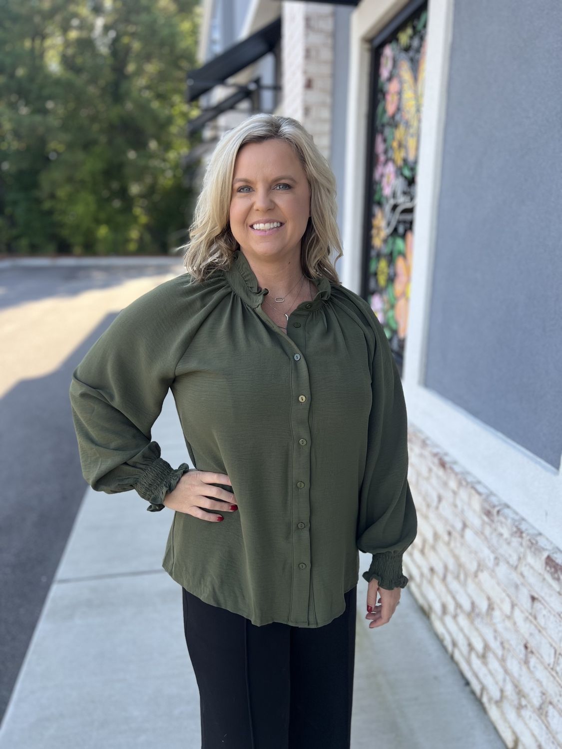 Olive button