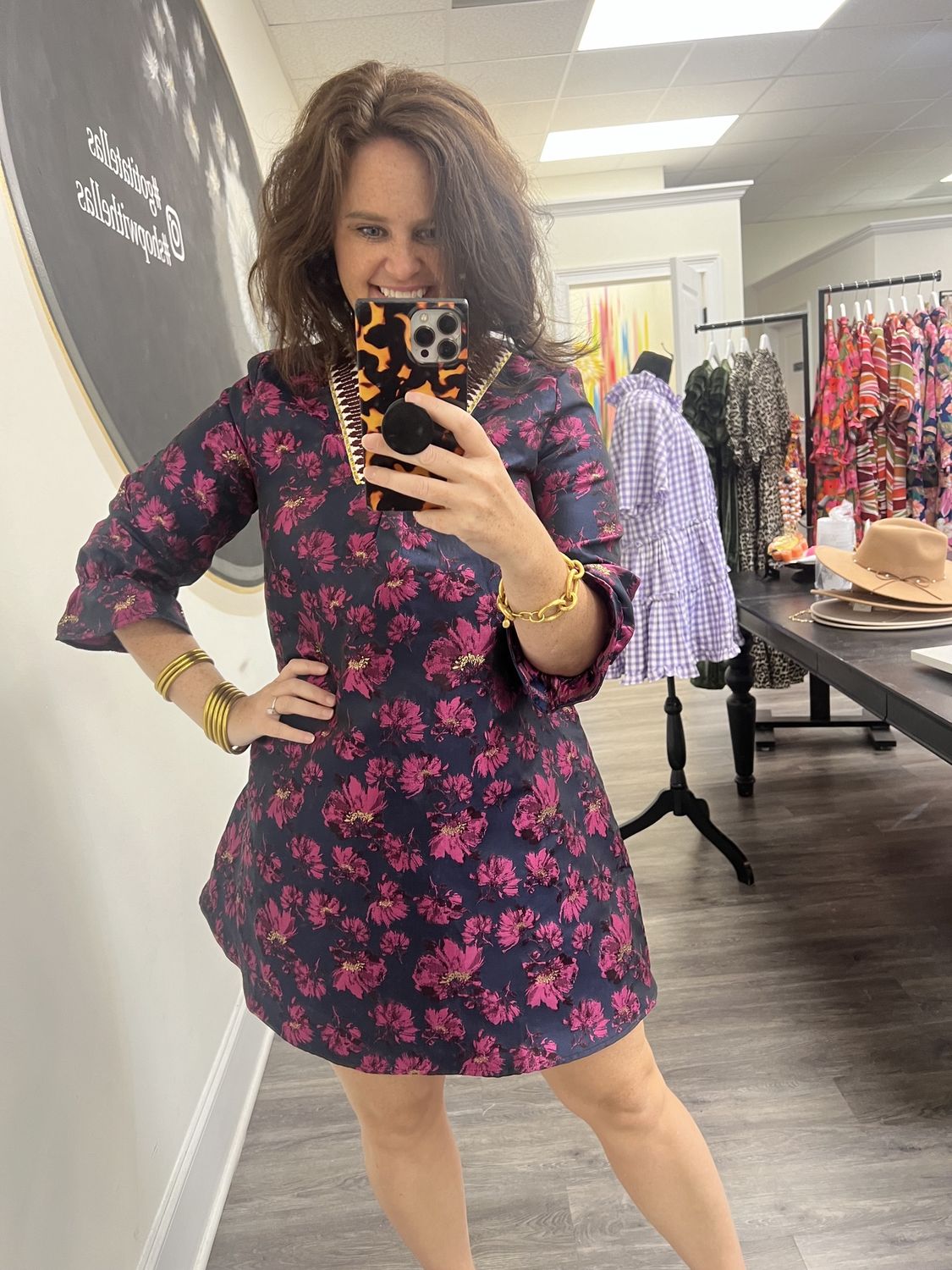 Navy/fuschia