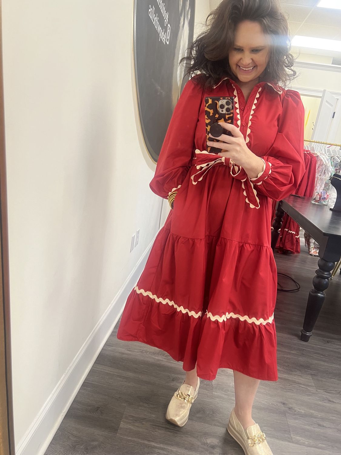 Poppy red dress