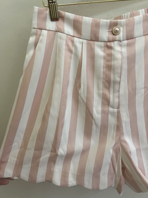 AZALEA PINK SRTIPE SHORTS