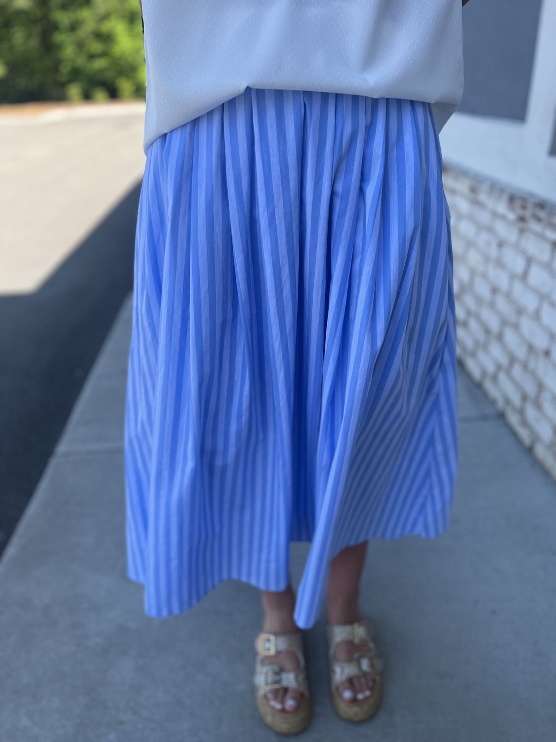 Blue skirt