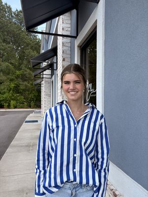 Royal blue stripe