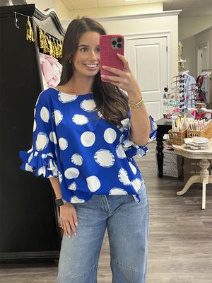 Royal blue dot