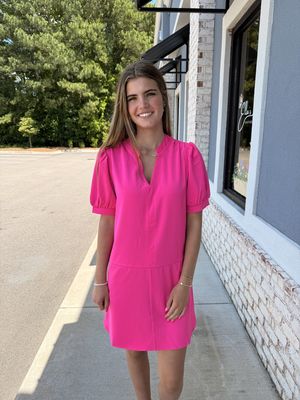 Pink rose dress