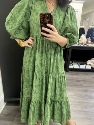 Cotton tiered maxi