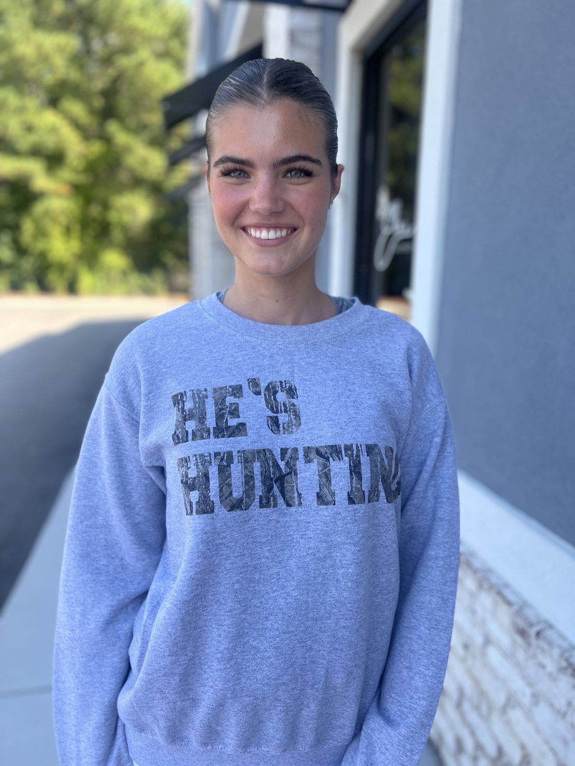 He’s hunting