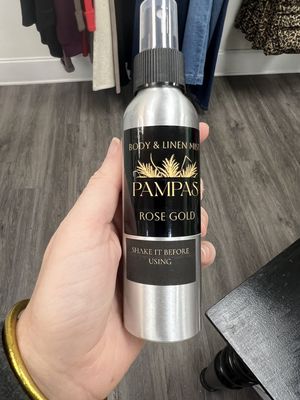 Rose gold body and linen spray