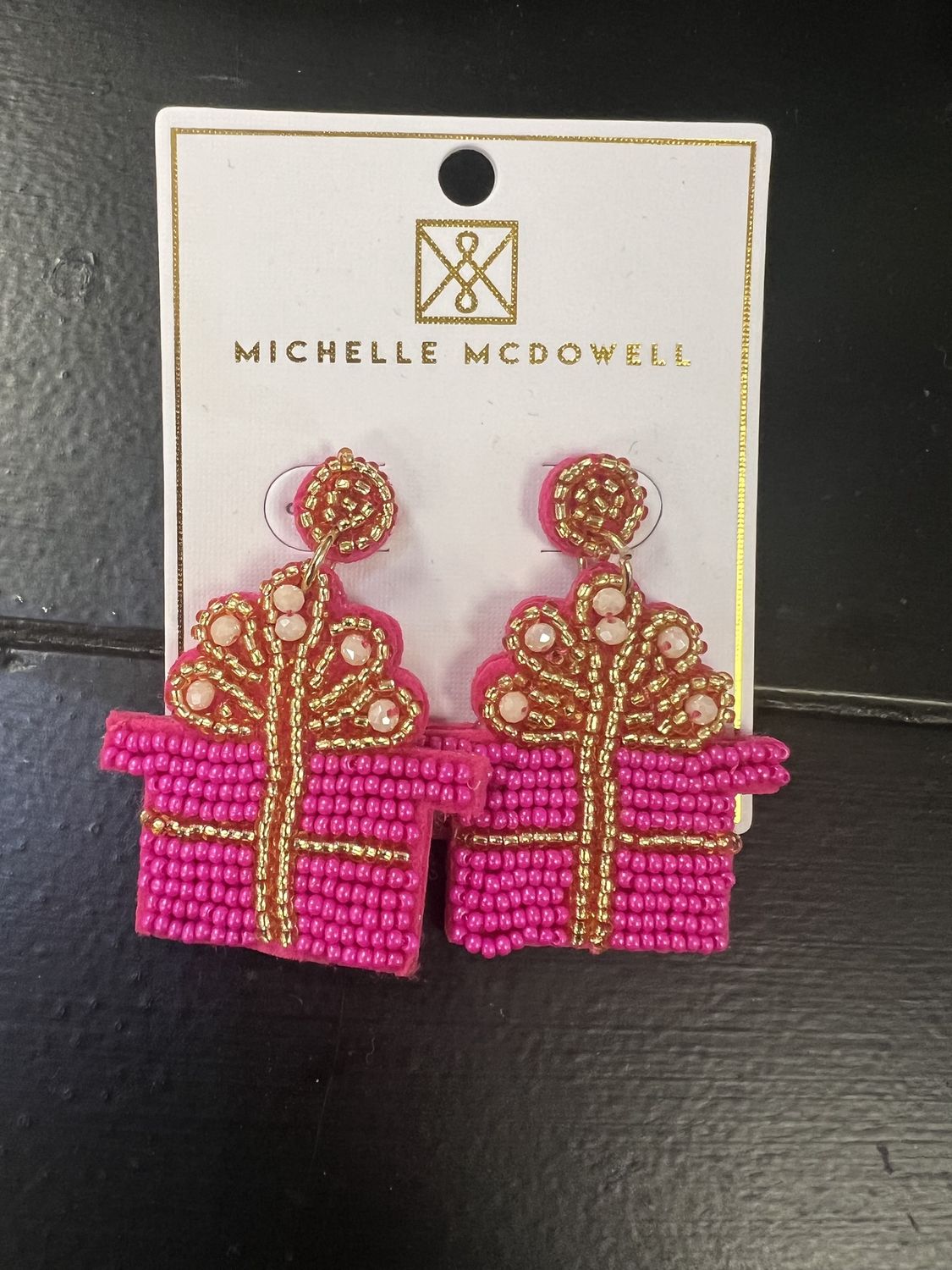 Christmas present earrings