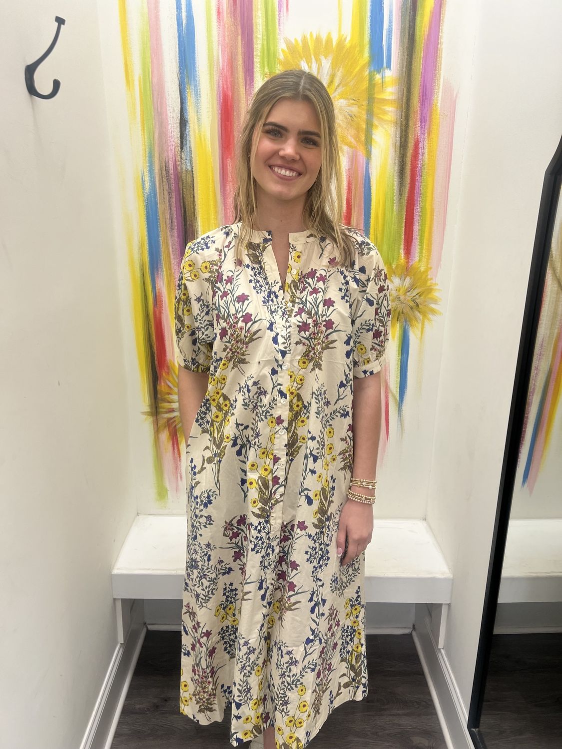 Multi print dress