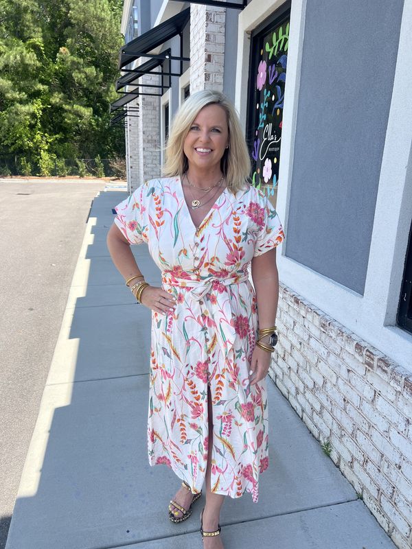 floral pattern dress