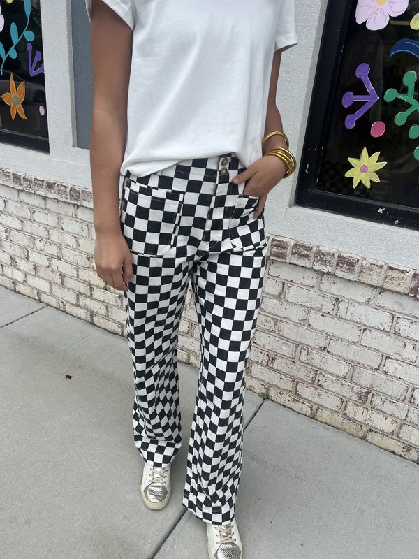 Checker pants