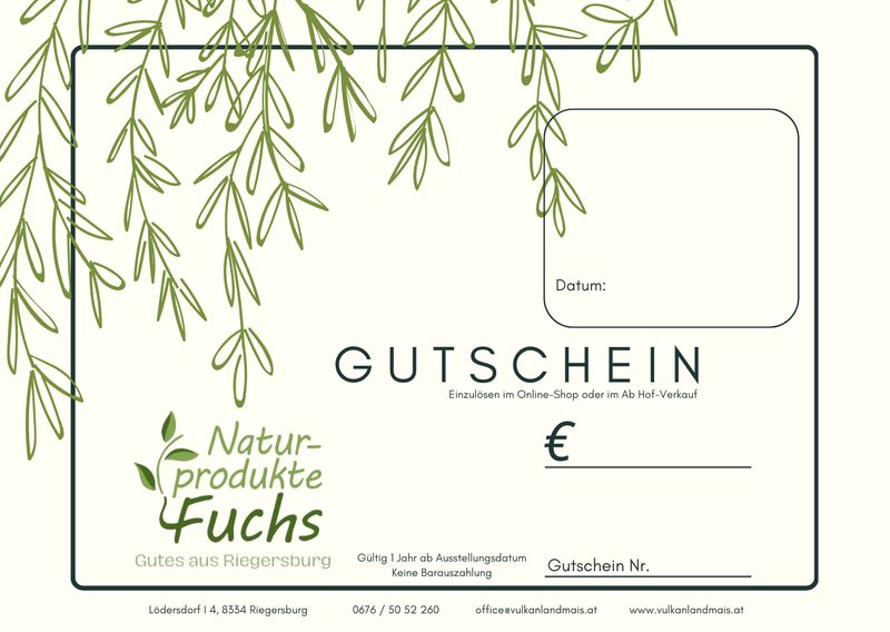 Geschenkgutscheine