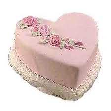 Heart Shaped Strawberry Eggless