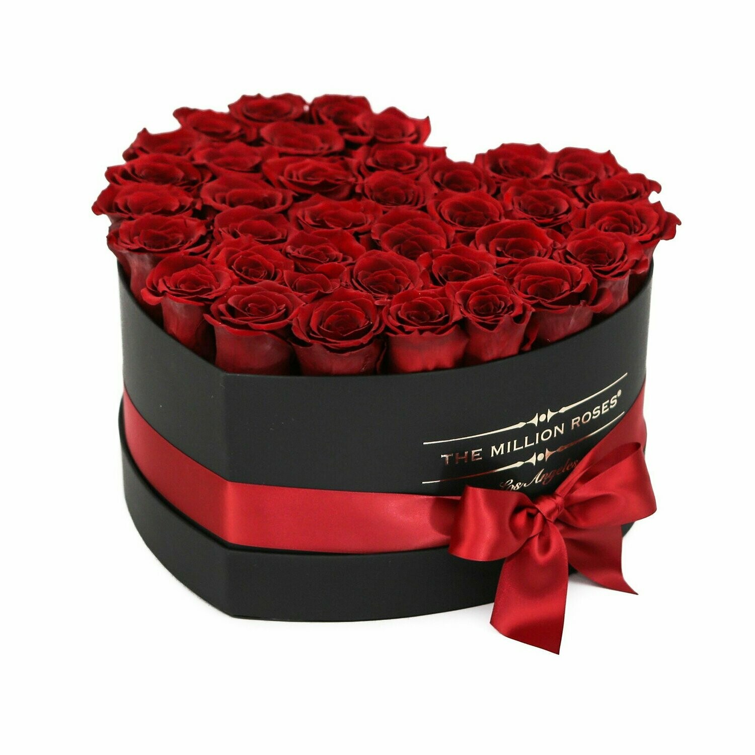 30 Red Roses Heart Box