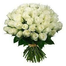 101 White Roses Bouquet