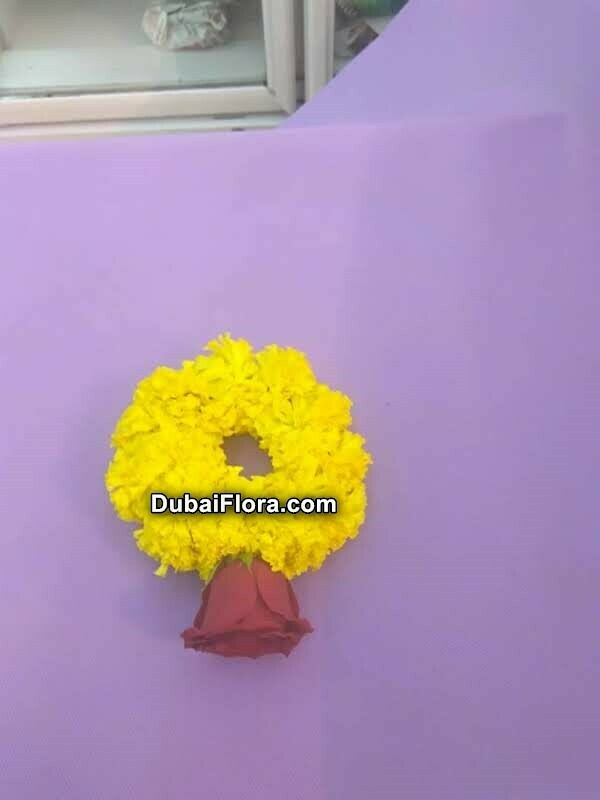 Marigold Bracelet Kangan with Rose (2 Pieces)
