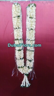 Tuberose with Green Leaves Garland
