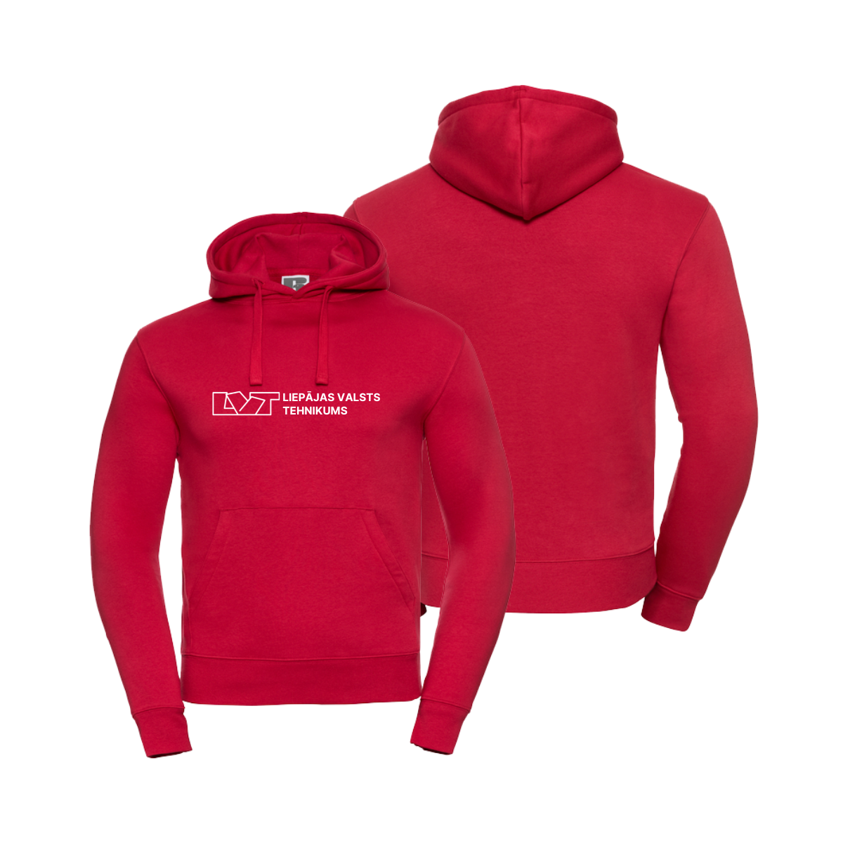 Liepājas Valsts tehnikuma hūdijs, Izmērs: XS, Krāsa: Sarkana