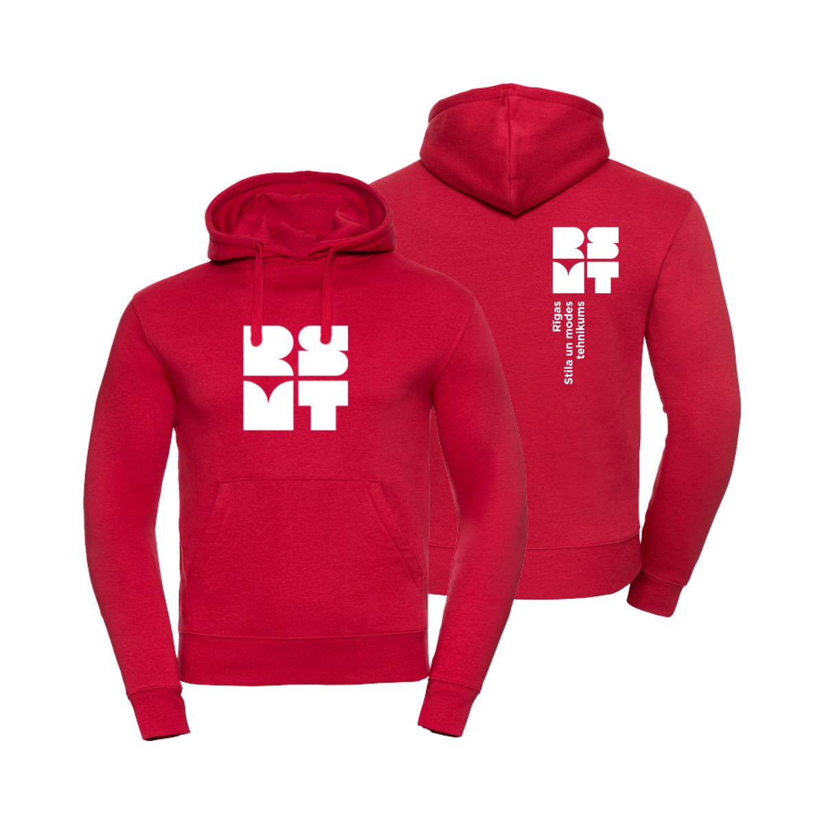 Rīgas Stila un Modes tehnikuma hūdijs, Krāsa: Sarkans, Izmērs: XS