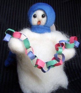 Counting Down Wooly Primitive Snowmen