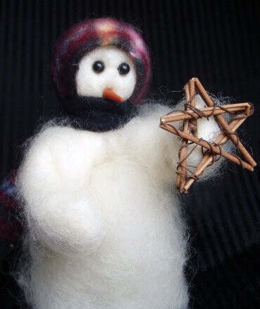 Lone Star Wooly Primitive Snowman