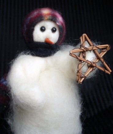 Lone Star Wooly Primitive Snowman