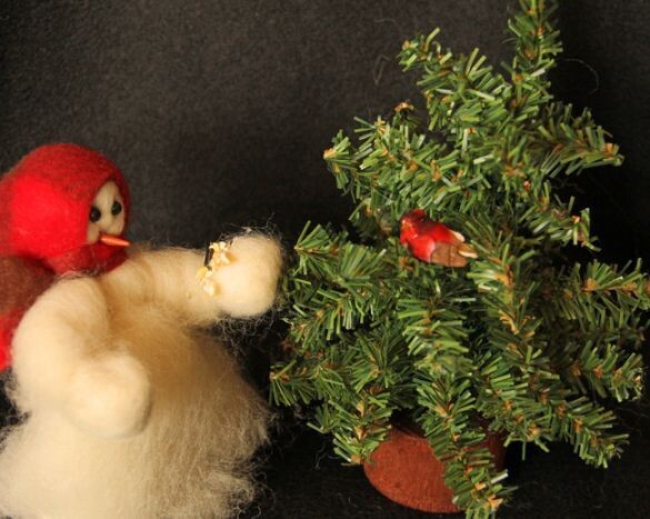 Forest Friends Wooly Primitive Snowmen