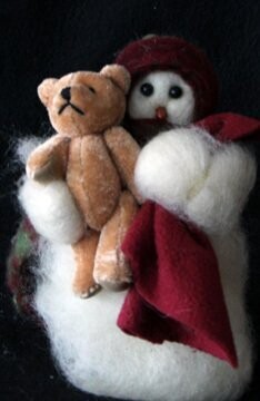 Sleepy Time Wooly Primitive Snowmen