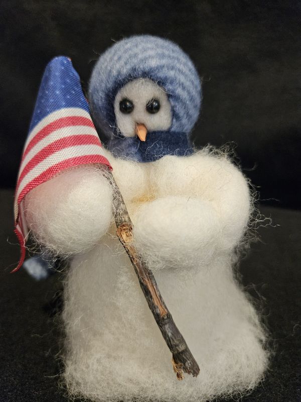 It's a Grand Old Flag Wooly® Snowman