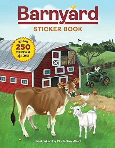 Barnyard Sticker Book: Includes 250 Stickers And 4 Scenes