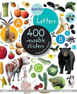 Eyelike Letters: 400 Reusable Stickers Inspired By Nature (Paperback)