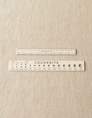 Cocoknits Needle Ruler & Gauge - magnetic