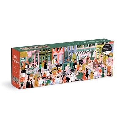 Fall Parade 1000 Piece Panoramic Puzzle