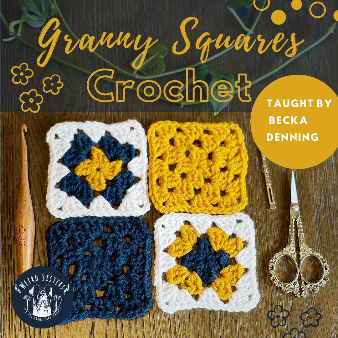 Granny Square Crochet Class Sept 24th