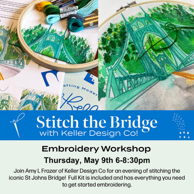 Stitch the Bridge Embroidery Workshop (May 9th)