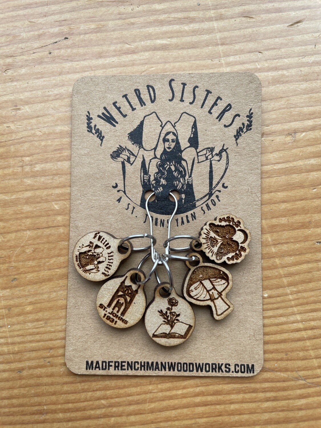 Weird Sisters Stitch Markers