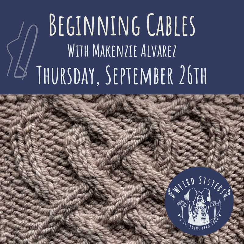 Beginning Cables (Sept 26)